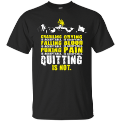 Dragon Ball - Quitting Is Not Acceptable  Saiyan Squat Leg Day Motivation workout dbz T Shirt & Hoodie