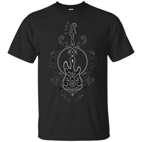 BASS GUITAR - Intricate Dark Bass Guitar Design T Shirt & Hoodie