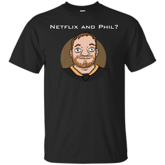 Hockey - Netflix and Phil  White Text nhl T Shirt & Hoodie