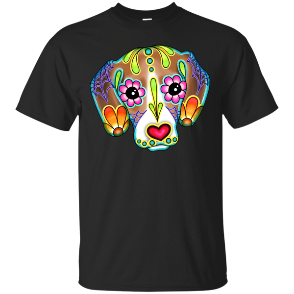 BEAGLE - Beagle  Day of the Dead Sugar Skull Dog T Shirt & Hoodie