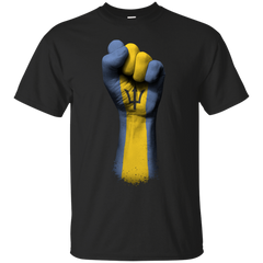BARBADOS - Flag of Barbados on a Raised Clenched Fist T Shirt & Hoodie