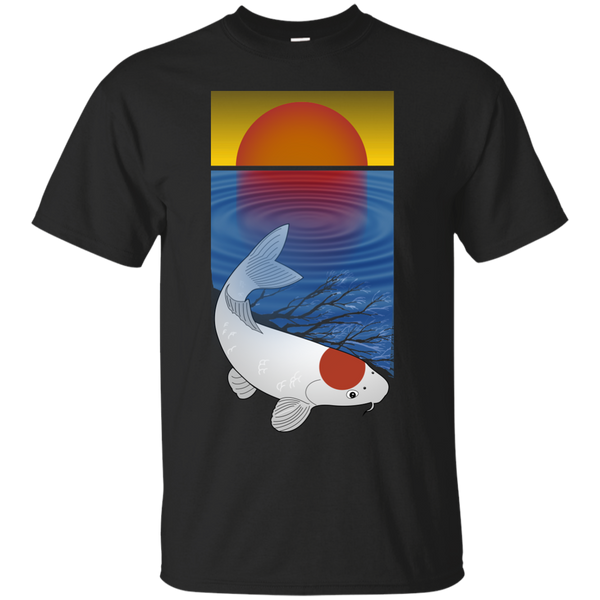 Yoga - Sunset meditation yoga koi fish lover art T Shirt & Hoodie
