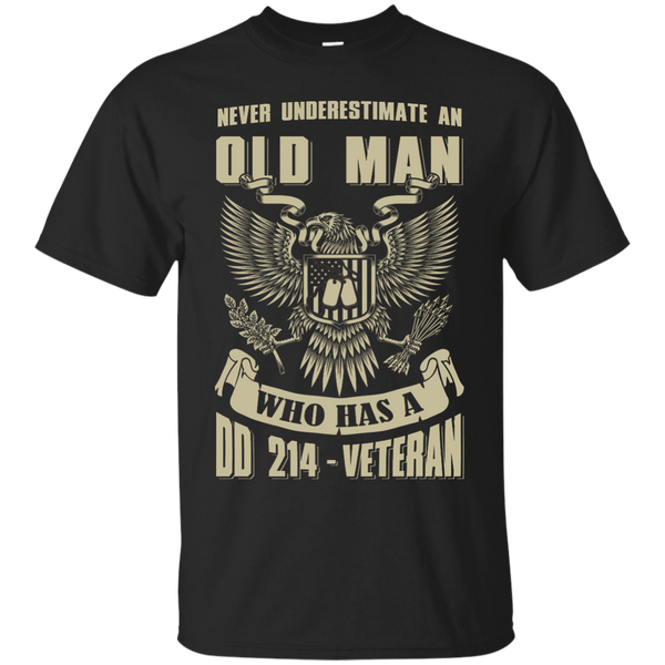 Yoga - NEVER UNDERESTIMATE AN OLD MAN WHO HAS A DD-214 VETERAN T shirt & Hoodie