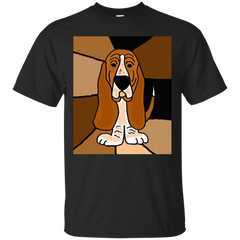 BASSET HOUND - Funny Funky Basset Hound Dog Abstract Art T Shirt & Hoodie
