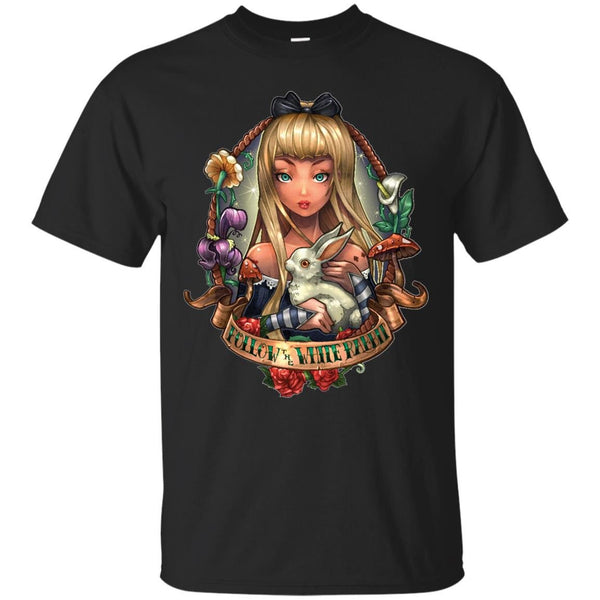 ALICE IN WONDERLAND - Follow The White Rabbit T Shirt & Hoodie