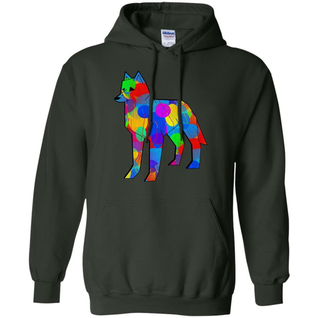 COOL - Colorful Wolf T Shirt & Hoodie