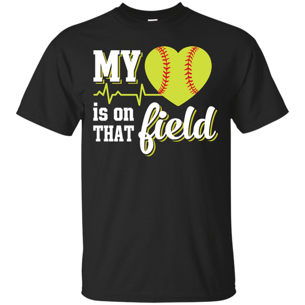 Yoga - MY HEART IS ON THAT FIELD SOFT BALL T shirt & Hoodie