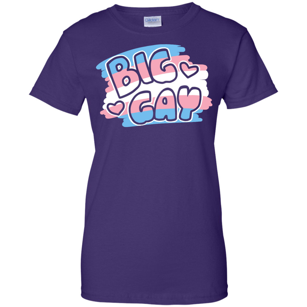 LGBT - BIG GAY trans pride colors trans pride T Shirt & Hoodie