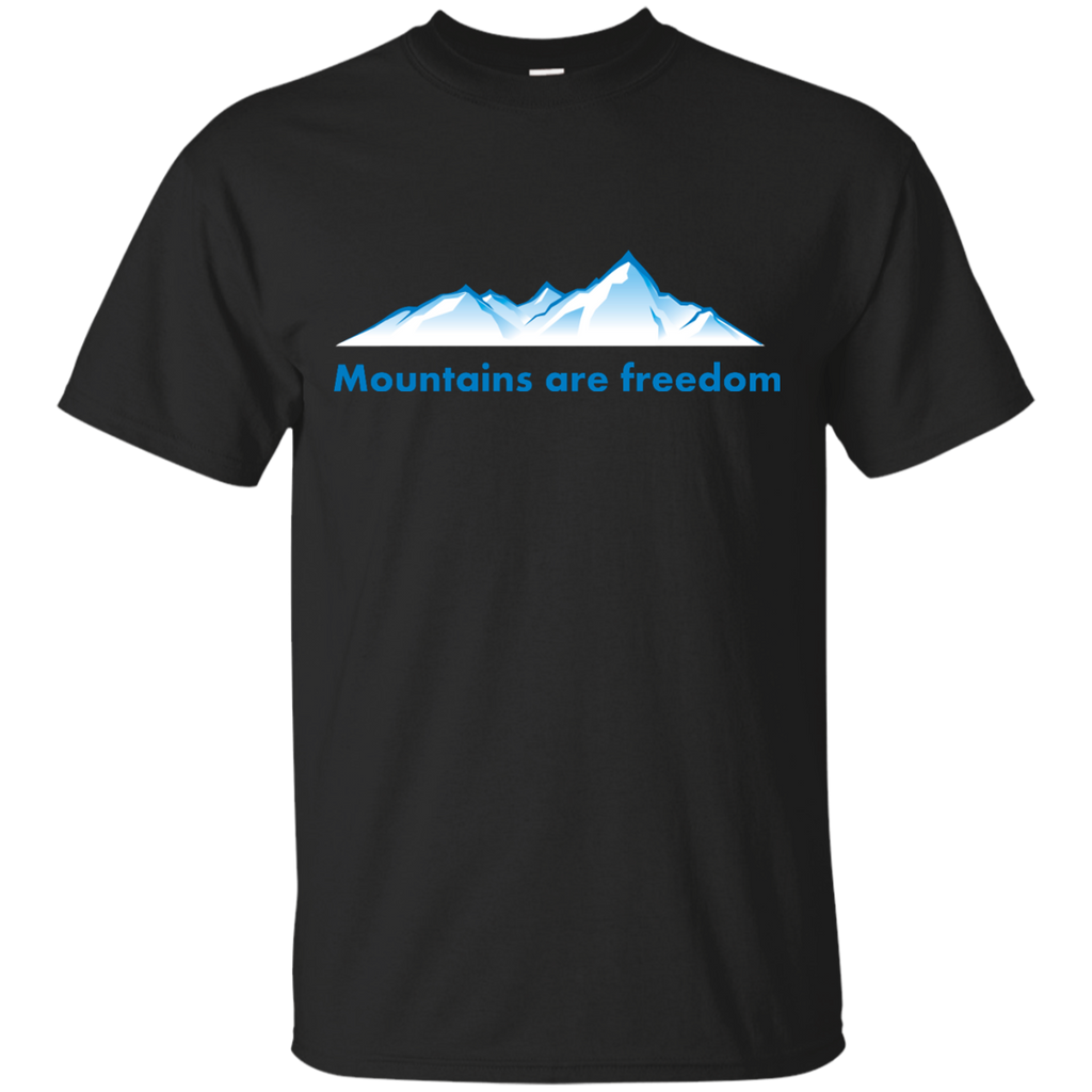 Camping - Mountains are freedom mountains T Shirt & Hoodie
