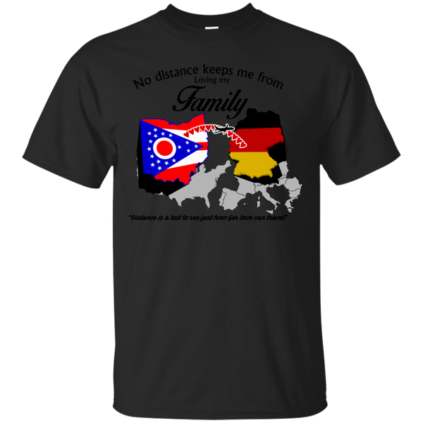 Father - No Distance Loving my Family  Ohio family T Shirt & Hoodie
