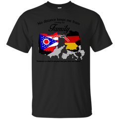 Father - No Distance Loving my Family  Ohio family T Shirt & Hoodie