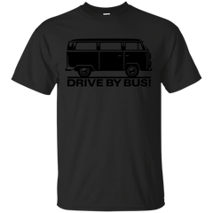 Camping - Drive by Bus T1  T2 black vw T Shirt & Hoodie