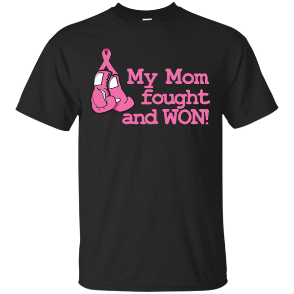 BREAST CANCER AWARNESS - My Mom Fought and Won T Shirt & Hoodie