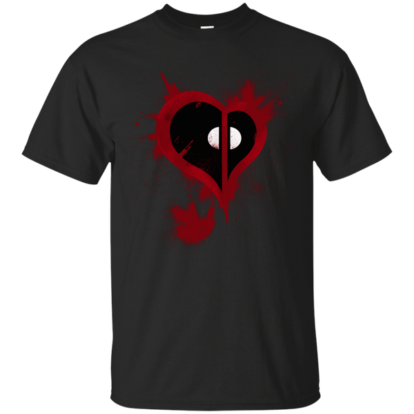 Marvel - My Heart Beats Deadpool logo T Shirt & Hoodie