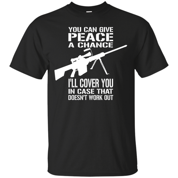 AIRSOFT - Funny  Give Peace a Chance Sniper Design T Shirt & Hoodie