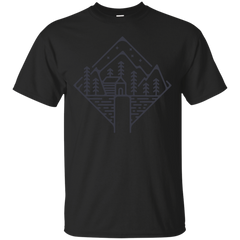 Camping - Cabin vector art T Shirt & Hoodie
