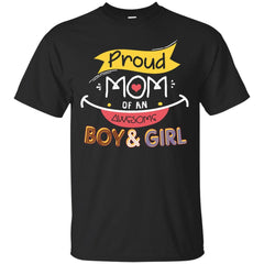 MOM - Proud Mom Of An Awesome Boy And Girl T Shirt & Hoodie