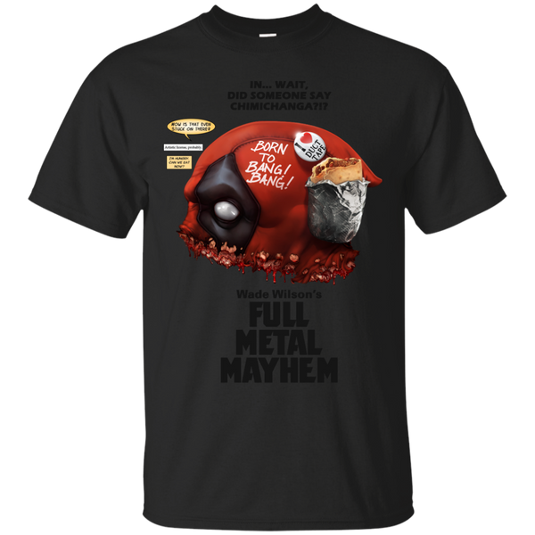 Marvel - Full Metal Mayhem  Born to BANG BANG deadpool movie T Shirt & Hoodie