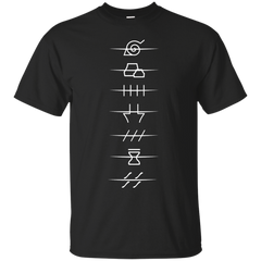 Naruto - NARUTO AKATSUKI VILLAGE SYMBOLS T Shirt & Hoodie