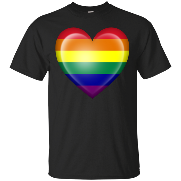 LGBT - Gay Pride Rainbow Heart Flag love T Shirt & Hoodie